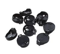 SVRITE Etui Boite de Batterie Porte-Batterie Rond Noir 10pcs pour CR2032 2016 2025