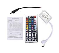 SVRITE Telecommande de 44 Touches IR sans Fil avec recepteur pour 5050 3528 RVB SMD LED Bande de Lumiere