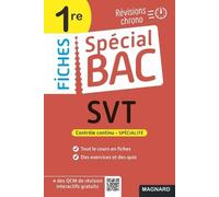 Spécial Bac Fiches SVT 1re Bac 2025: Tout le programme en 53 fiches, mémos, schémas-bilans, exercices et QCM