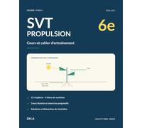 SVT Propulsion 6e: Cahier de sciences de la vie et de la Terre 2026-2027 avec cours, méthodes, exercices corrigés, défis, bilans, aide-mémoire et suivi de progression