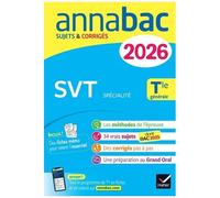 Hélène Hervé – Annales du bac 2026 Annabac SVT Tle gén. (spécialité) – Sujets corrigés – Broché