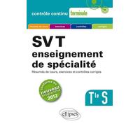 SVT - Terminale S enseignement de spécialité conforme au nouveau programme 2012 Résumés de cours, exercices et contrôles corrigés - Pierre-Marie Bourlon - Ellipses - broché - Scolaire / Universitaire