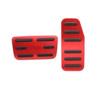 SVTSTRQE Pour Fit Pour Jazz 2011 2012 2013 2014 2015 2016 2017 2018 2019 2020 Couvre-palier Pédale Accélérateur Carburant Du Frein De Voiture AT Couvercle plaquette pédale embrayage frein(ROUGE)