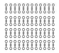 SVUPUE Emerillon de Pêche, 100 Pièces Pivot de Pêche pour la Pêche en Mer, Bateau et Rivière, Noir