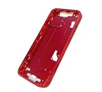 SVV Cadre, cadre central compatible avec iPhone 14 Series. Comprend boutons et fente SIM. Boîtier, coque arrière, couvercle de batterie. OEM (rouge)