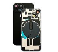 SVV Coque arrière, couvercle de batterie adapté pour iPhone 14. Prémonté : avec QI/NFC câble flexible, aimant, support métallique, anneaux de caméra, etc. Exactement comme sur la photo. Verre arrière