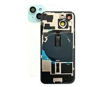 SVV Coque arrière, couvercle de batterie compatible avec iPhone 15 séries. Prémonté : avec câble flexible QI/NFC, aimant, support métallique, anneaux de caméra, etc. Exactement comme sur la photo