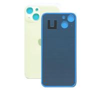 SVV Coque arrière, couvercle de batterie compatible avec iPhone 15. Verre arrière de rechange avec trou pour appareil photo élargi pour un montage facile. OEM (vert)