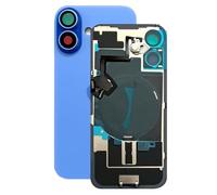 SVV Coque arrière, couvercle de batterie compatible avec iPhone 16 séries. Prémonté : avec câble flexible QI/NFC, aimant, support métallique, anneaux de caméra, etc. Exactement comme sur la photo