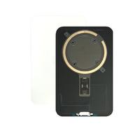 SVV Coque arrière, couvercle de batterie compatible avec iPhone 17 Pro Max. Pré-assemblé : avec aimant, support en métal, etc. Verre arrière de remplacement. OEM (blanc/argent)