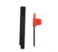 SVVCN1212H11 Porte-outils de tour pour tournage extérieur, 12 x 100 mm main droite 35°, alliage d'acier avec finition noire, accepte les inserts VCMT1103 VBMT1103