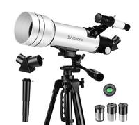 SVylthorix Télescope astronomique pour débutant F70400M - Télescope HD facile à utiliser pour les enfants et les débutants, parfait pour l'observation des étoiles et l'observation de la lune