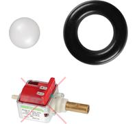 SW-K kit d'entretien joint d'étanchéité jeu de joints d'étanchéité pièce de rechange + bille adapté à Ulka EX5 EP5 EP5GW Hf pompe adapté à Saeco Miele Bosch Siemens Gaggia Tchibo Unold Solis Spidem Sa