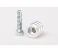 SW-Motech 15 mm d'extension. Aluminium. Gris. Universel. - 15 mm d'extension. Aluminium. Gris. Universel., blanc