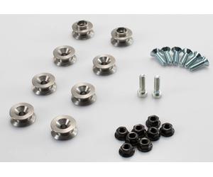 SW-Motech Adapter-Kit Aero ABS, sideframes Pro Noir/Argent Noir/Argent