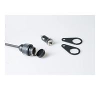 Sw-motech Electrical Connection Universal Fixing With Usb Adapter Charger Noir