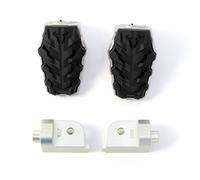 SW-Motech Evo, kit repose-pieds réglable Argent/Noir Argent/Noir