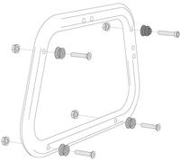 SW-Motech EVO side carrier, kit d’adaptateur AERO Original Original