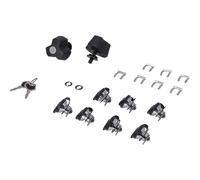 Sw-motech Trax Qls.00.095.15100 Top Case Closure 9 Units Argenté