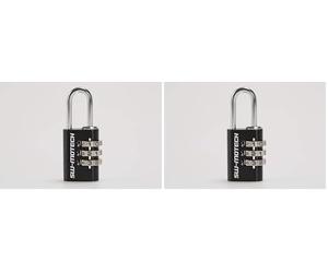 SW-MOTECH Lock for Motorcycle Luggage Black. Combination Lock (Lot de 2)