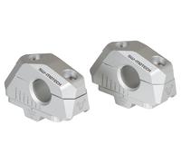 SW-Motech Pose de guidon variable pour Ø 22mm/28mm VARIABLE, ARGENT, 22 MM