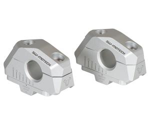 SW-Motech Pose de guidon variable pour Ø 22mm/28mm VARIABLE, ARGENT, 22 MM