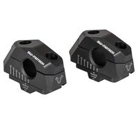 SW-Motech Pose de guidon variable pour Ø 22mm/28mm VARIABLE, NOIR, 22 MM