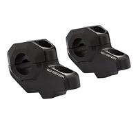 SW-Motech Réhausseur de guidon avec déport Ø 22 mm - H=30 mm. Recul de 21 mm. Noir.