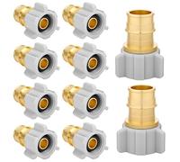 SW PEX-A Lot de 10 adaptateurs d'extension NPT SW femelle en laiton certifié ASTM F1960, laiton sans plomb pour tubes PEX-A 1,9 x 1,27 cm