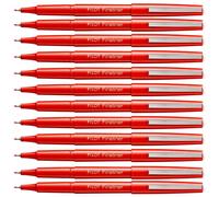 [SW-PFF-R-12] Pilot Lot de 12 Feutres extra fin Fineliner extra fin 0,4 mm rouge