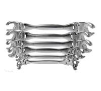 SW-Stahl 01488L Jeu de 6 clés pour conduites de frein I Clé à œil ouverte Chrome Vanadium I Kit d'outils spéciaux d'atelier