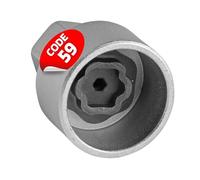 SW Stahl 02384L-19 Adaptateur de Douille pour Écrou Antivol BMW 59 | Outil spécial de 37 mm de long pour le démontage des boulons de roue, dimensions compactes 29 x 29 mm, poids léger de 76 g