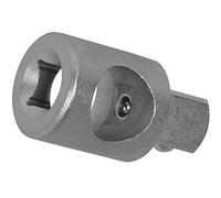 SW-Stahl 05907L-1 Pièce Coulissante 1/2 Pouce en Acier Chrome-Vanadium | Coulisseau de 24 mm avec carré de sortie 12,5 mm, finition chromée mate, compatible avec les rallonges de 16 mm de diamètre