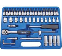 SW-Stahl 06455L Jeu de clés à douilles I 47 pièces I 1/4 pouce I Coffret à outils qualité industrielle