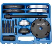 SW-Stahl 301050L Jeu d'outils pour roulements compacts 16 pièces I Outillage automobile VAG I Jeu d'outils automobile pour le montage et le démontage des unités de roulements