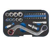 SW-Stahl 36015L Jeu de Clés à Douilles 1/4", Coffret de 33 Pièces