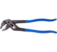 SW-Stahl 41900L Pince à pompe à eau 240 mm I avec métier étiré et protection contre les pincements I Pince en acier au chrome vanadium I pince à pompe à eau noire et bleue