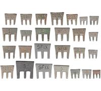 SW-Stahl 50128L Assortiment de cales pour marteaux 25 pièces I Jeu de cales de fixation pour manche de différentes tailles I Pour un poids de tête de 100-6000 g I Liaison sûre entre le manche du marte