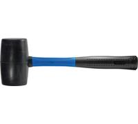 SW-Stahl 50712L Marteau en caoutchouc 1200 gr avec manche en fibre de verre I Marteau en caoutchouc léger I Marteau pour réparation de meubles