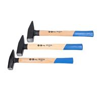 SW-Stahl 50930L Lot de 3 marteaux de serrurier avec Protection du Manche I Marteau à Outils en Bois d'hickory I Marteau avec Poids de tête 300 g - 500 g - 800 g I Marteau de serrurier