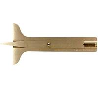 SW-Stahl 72311L Jauge de profondeur de profil I Jauge de profondeur de profil de pneu en laiton | Jauge de profondeur analogique | Testeur de profil de pneu de camion | Outil de mesure de contrôle du