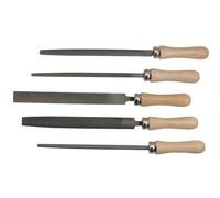 SW-Stahl 90902SB Jeu de 5 limes d'atelier I 300 mm I Jeu de limes d'atelier I Set de limes pour métal I Poignée en bois