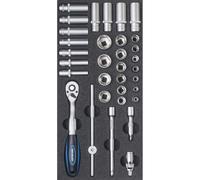 SW STAHL Assortiment pour servante d'atelier ouille 3/8" à cliquet, 33 pcs. Z3013-14