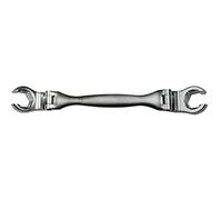 SW-Stahl Clé pour Conduites de Frein, 10 x 11 mm en Acier Chrome-Vanadium | Outil hexagonal premium pour systèmes hydrauliques, climatisation et direction assistée avec articulations flexibles