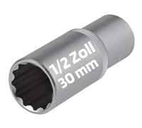 SW STAHL Douille 1/2 Pouce, 12 Pans, 30 mm, Profonde en Chrome Vanadium