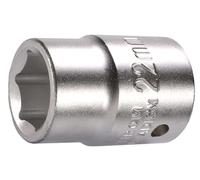 SW Stahl Douille 3/4" de 22 mm, Douille Hexagonale en Acier au