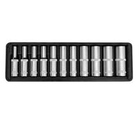 SW Stahl Jeu de 11 Douilles Profondes 1/4 Pouce, Hexagonal, 4-13 mm