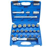 SW-STAHL Jeu de clé à douille Kit de clés à douille 07624L 310mm 255mm 60mm 52g