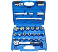 SW-Stahl Jeu de Clés à Douilles 1/2", 27 Pièces, Acier Chrome-Vanadium