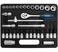 SW-Stahl Jeu de clés à douilles, 3/8", 34 pièces 06520L
